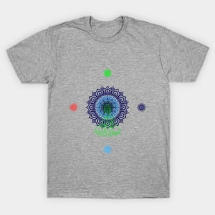 colorful Buddha mandala art T-Shirt